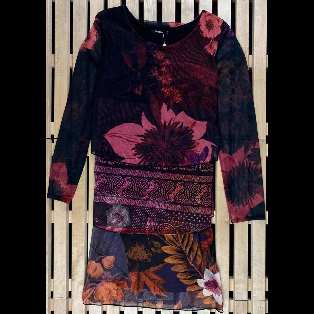 Women’s Dress Long Sleeve Desigual Size XL Printed